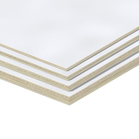 Odek Berken Multiplex melamine Film wit Glad